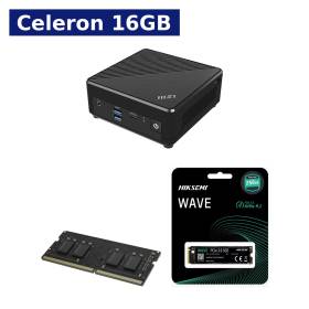 Pack Mini PC MSI, Intel N100, 16GB DDR4, 256GB SSD M2, Cubi N ADL-020BUS, WiFi AC + BT5, Dual LAN, Non-OS