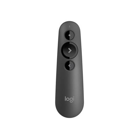Presentador Inalámbrico Logitech R500s con Puntero Láser - Bluetooth y USB 2.4GHz - Grafito
