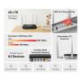 Router 4G LTE Mercusys MB135-4G AC1200 Dual Band Wi-Fi 5 / Ranura Nano SIM / 4 Antenas