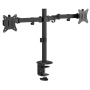 Soporte Monitor De Escritorio Doble Fijo - Articulado Mecánico 17" A 32"