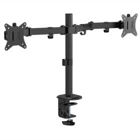 Soporte Monitor De Escritorio Doble Fijo - Articulado Mecánico 17" A 32"