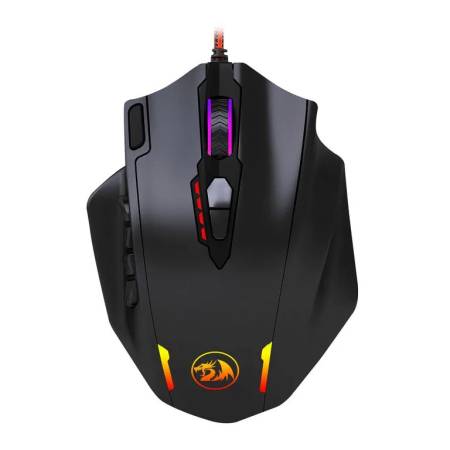Mouse Gamer Redragon Impact M908 MMO RGB 12400 DPI 18 Botones Programables