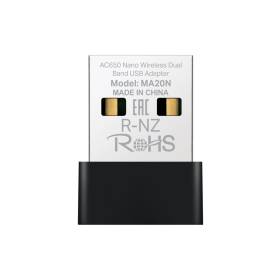 Adaptador WiFi USB Mercusys MA20N AC650 Nano Dual Band 2.4/5GHz