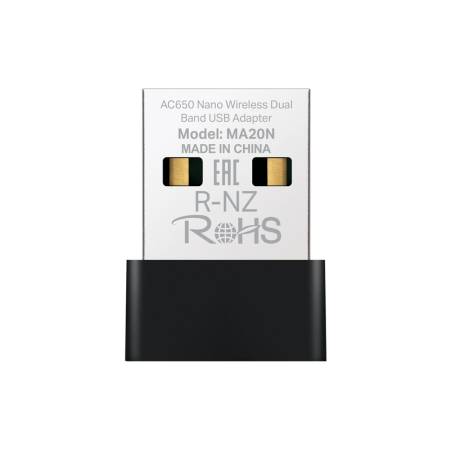 Adaptador WiFi USB Mercusys MA20N AC650 Nano Dual Band 2.4/5GHz