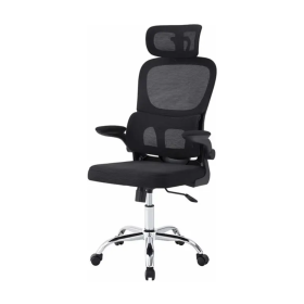 Silla de Oficina Ergonómica Empoli EM-ERG Ergo Plus Malla Negra con Apoyacabezas