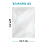 Papel Autoadhesivo Transparente Global A3 PET RC Microporoso 120grs x 10 Hojas - Resistente al Agua