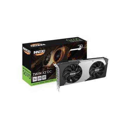 Placa de Video INNO3D NVIDIA Geforce RTX 5070 12GB DDR7 TWIN X2 OC