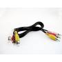 Cable  A/V de RCA a 3 RCA 2 mts