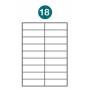 Etiquetas autoadhesivas A4 2014 JETLABEL 105,00 x 33,00 MM
