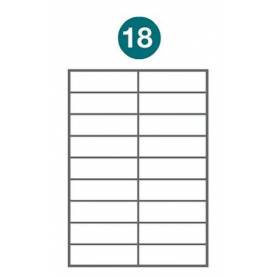 Etiquetas autoadhesivas A4 2014 JETLABEL 105,00 x 33,00 MM