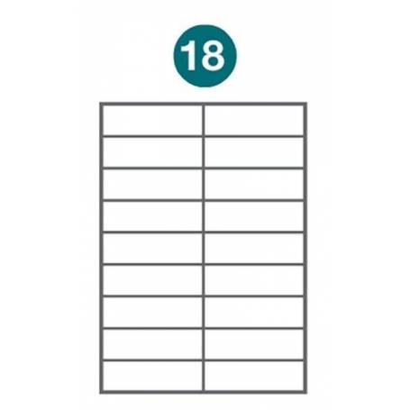 Etiquetas autoadhesivas A4 2014 JETLABEL 105,00 x 33,00 MM