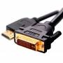 Cable DVI a HDMI 1,8 MTS M-M 24+5M