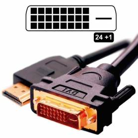 Cable DVI a HDMI 1,8 MTS M-M