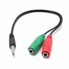 Cable adaptador de audio y microfono